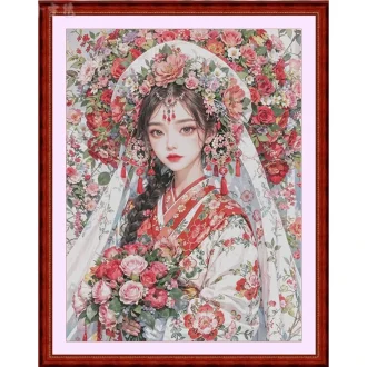 Beauty 14CT 16CT Printed On Canvas Cross Stitch DIY Set Chinese Pattern Kit Home Needlework Embroidery 137 Colors
